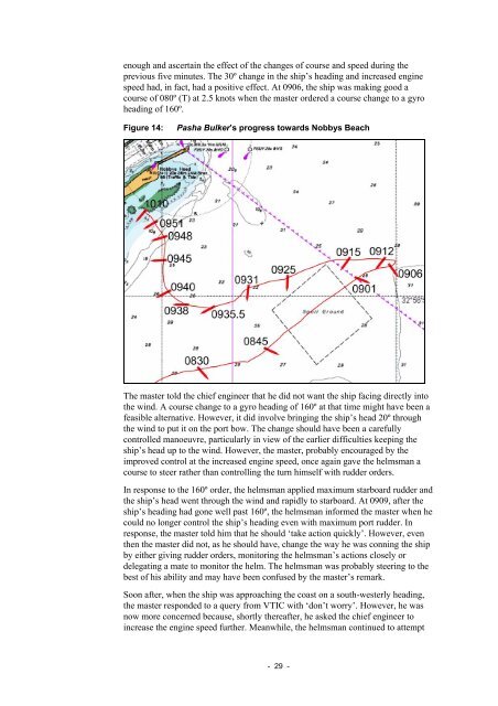 Pasha Bulker 243 - Independent investigation into the grounding of ...