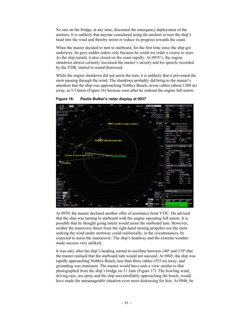 Pasha Bulker 243 - Independent investigation into the grounding of ...