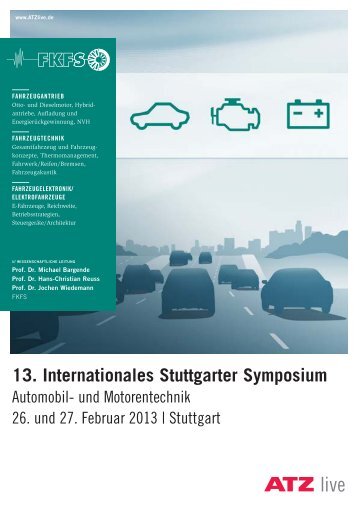 13. Internationales Stuttgarter Symposium - ATZlive