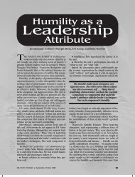 The humble leader lacks arrogance, not aggressiveness. The will to ...