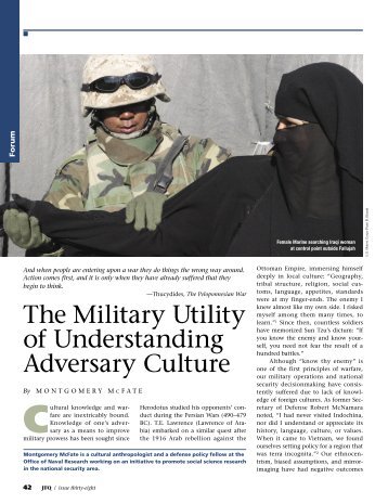 The Military Utility of Understanding Adversary Culture (local copy)