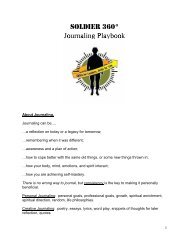 Soldier 360 Journaling Playbook - The Air University