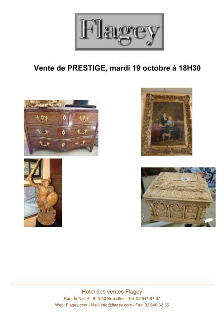 Vente de PRESTIGE, mardi 19 octobre à 18H30 - Auction In Europe