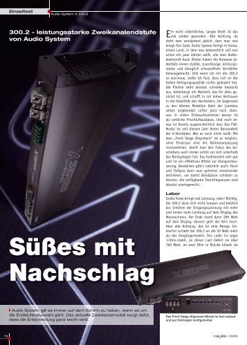 Süßes mit Nachschlag - Audio System