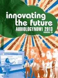 AudiologyNoW! 2013 - American Academy of Audiology