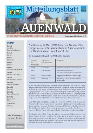 KW 9 vom 28.2.2013 - Gemeinde Auenwald