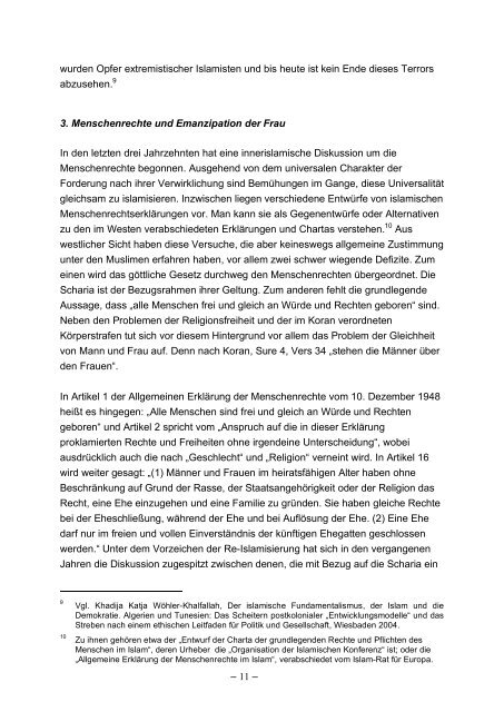 Das Projekt der Aufklärung in Streit und Wettstreit mit dem Islam