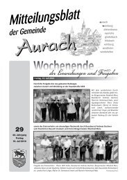 Download Mitteilungsblatt (pdf) - Aurach
