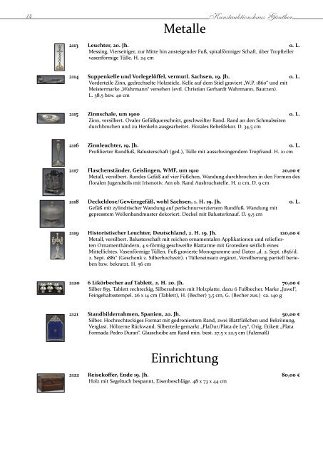 Varia-Katalog 117 - Kunstauktionshaus Günther in Dresden