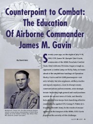 The Education of Airborne Commander James M. Gavin