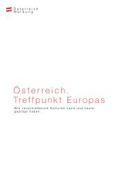 PDF-Download: Österreich. Treffpunkt Europas - Österreich Werbung