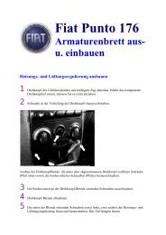 Fiat Punto 176 Armaturenbrett aus- u. einbauen.pdf - AutoExtrem.de