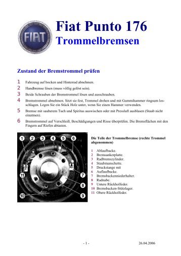 Fiat Punto 176 Trommelbremsen.pdf - AutoExtrem.de