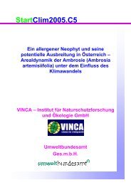 Download Endbericht StartClim2005.C5 (pdf, ca. 2 MB) - AustroClim