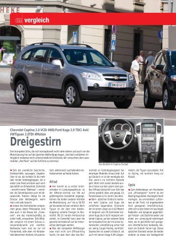 Chevrolet Captiva - Ford Kuga - Automagazin