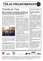 Projektblatt_Toronto on Tour.doc - Automobil Cluster