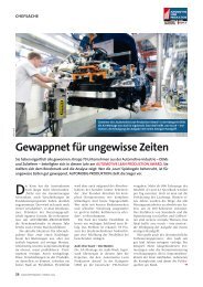 Gewappnet für ungewisse Zeiten (PDF) - Automobil Produktion