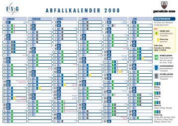 GE S ABFALLKALENDER 2008 - AV.E