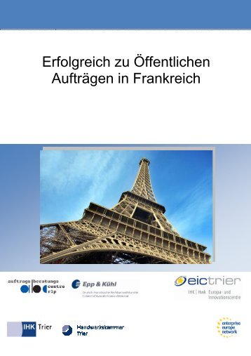 Erfolgreich zu Öffentlichen Aufträgen in Frankreich - Epp & Kühl ...