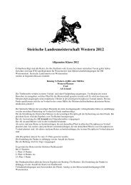 Steirische Landesmeisterschaft Western 2012 - AWA