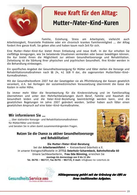 Jahresplan 2013 - Arbeiterwohlfahrt Kreisverband Osterholz