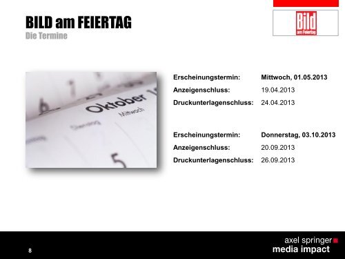 BILD am FEIERTAG am 01.05. & 03.10.2013 - Axel Springer ...