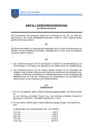 ABFALLGEBÜHRENORDNUNG - Gemeinde Axams