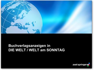 Basisinformationen Buchmarkt 2014 - Axel Springer MediaPilot