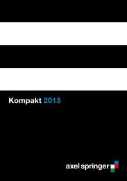 Kompakt 2013 - Axel Springer