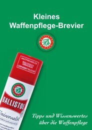 Kleines Waffenpflege-Brevier - Ballistol