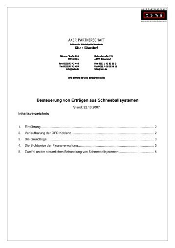 20071022 Schneeball - axis RECHTSANWÄLTE