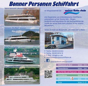 Fahrplanheft komplett 2013.pdf - Bonner Personen Schifffahrt