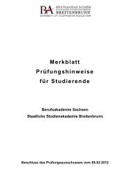 Merkblatt - Staatliche Studienakademie Breitenbrunn