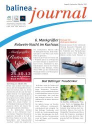 BalineaJournal SeptemberOktober2013 - Bad Bellingen