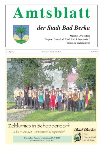 Ausgabe 6/2013 - Kurstadt Bad Berka
