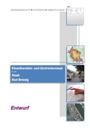 Entwurf Einzelhandels- und Zentrenkonzept für die Stadt Bad Breisig