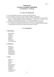 Satzung des Gewässerverbandes Salzbödetal - Bad Endbach