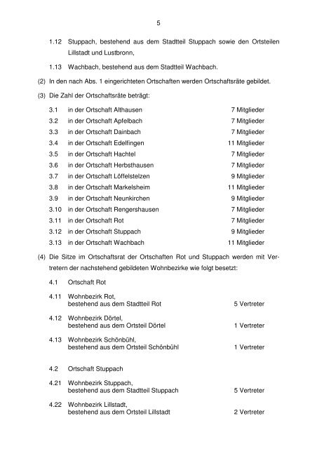 Hauptsatzung - Bad Mergentheim