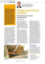 Privater Kanal-Check ist Pflicht