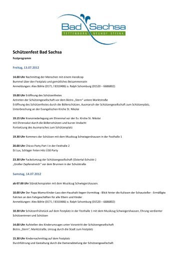 Schützenfest Bad Sachsa