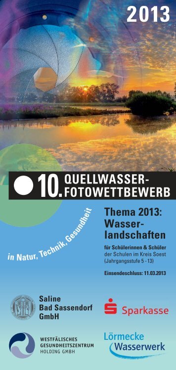 QUELLWASSER- FOTOWETTBEWERB - Bad Sassendorf