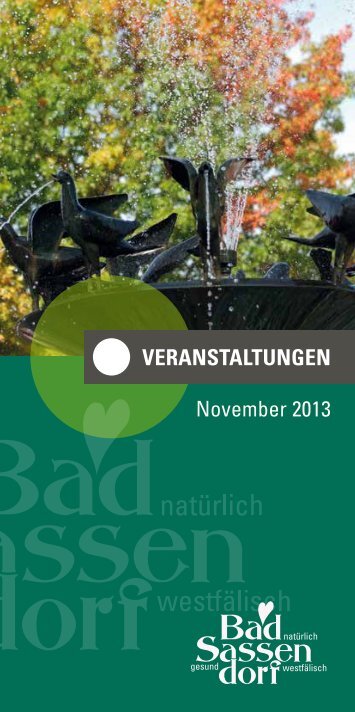 VERANSTALTUNGEN November 2013 - Bad Sassendorf