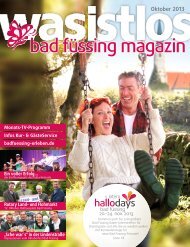 wasistlos bad füssing magazin - Okt 2013 - Bad Füssing erleben