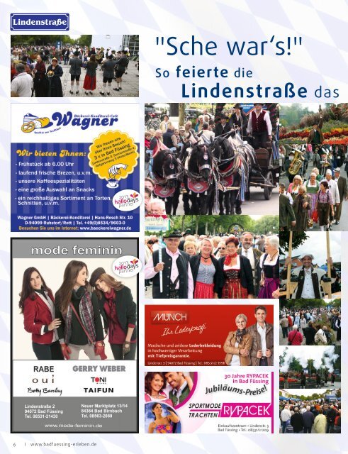 wasistlos bad füssing magazin - Okt 2013 - Bad Füssing erleben