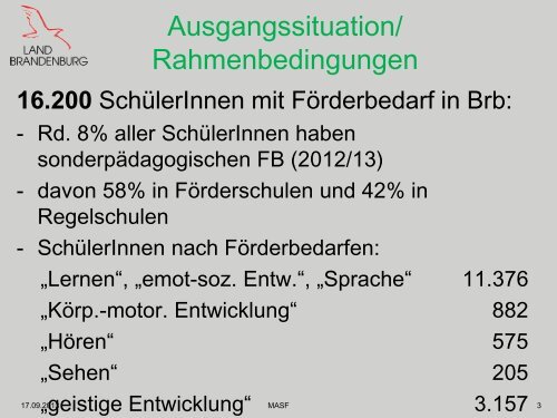 Initiative Inklusion – HF BO am Beispiel des Landes Brandenburg ...