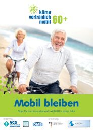 Mobil bleiben - Tipps für eine klimaschonende Mobilität in ... - Bagso