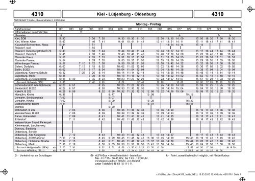 4310 Kiel - Lütjenburg - Oldenburg (PDF, 52KB) - Bahn.de