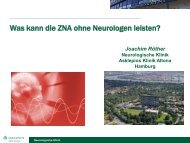 Was kann die ZNA ohne Neurologen leisten? - BAG-ZNA