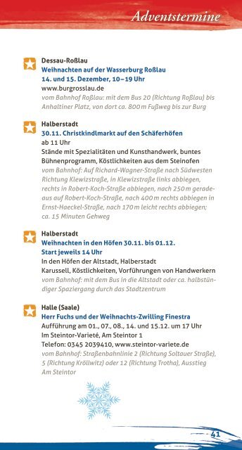 Weihnachtsmärkte auf einen Blick (PDF, 3.43MB) - Bahn