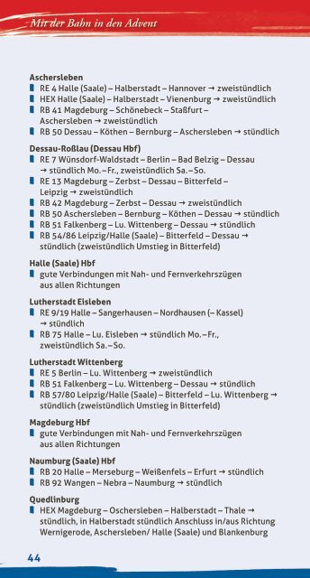 Weihnachtsmärkte auf einen Blick (PDF, 3.43MB) - Bahn